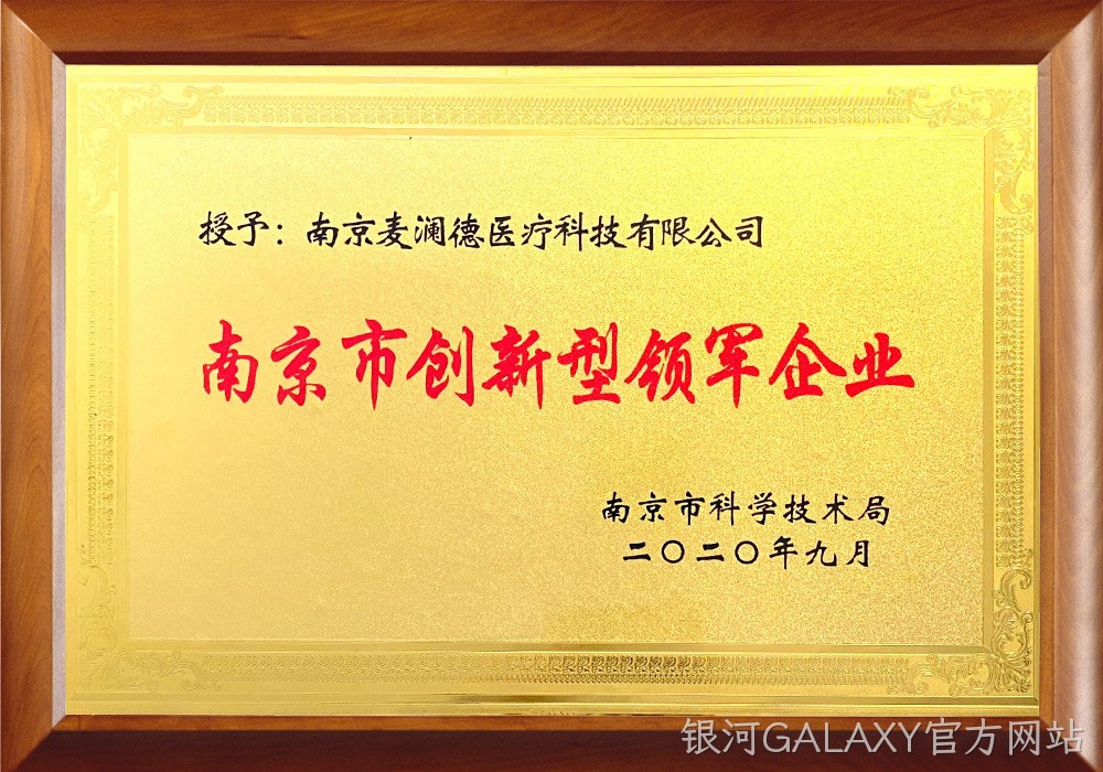 南京市创新型领军企业
